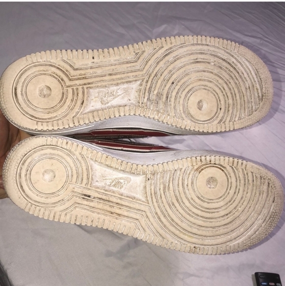 Nike AF-1 size 11 red suede - Picture 4 of 6